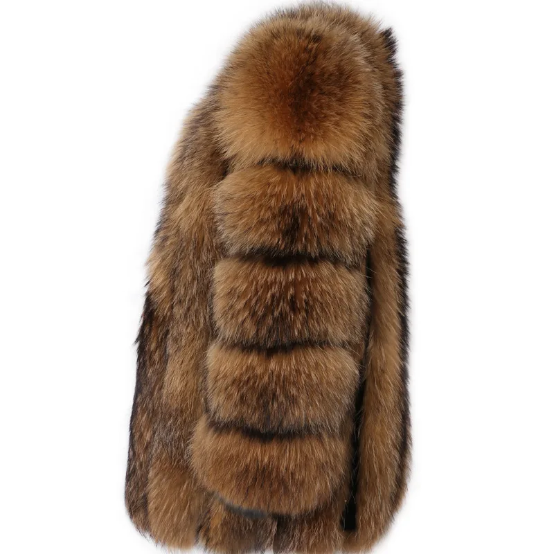 FURYOUME Real Fox Fur Coat Winter Jacket Women Natural Fur Outerwear Thick Warm New Fashion Streetwear Brand Luxury enlarge