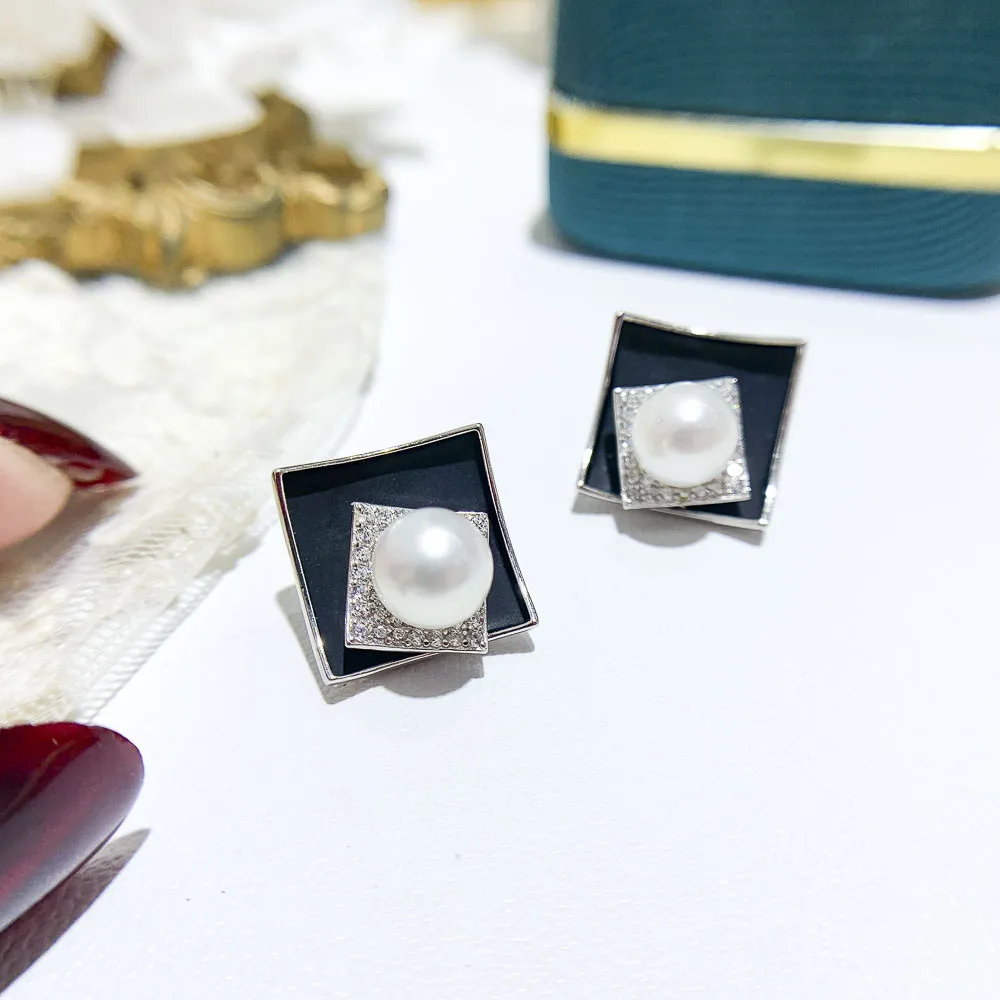 

Серьги-гвоздики из серебра 925 пробы с жемчугом, 6-8 мм