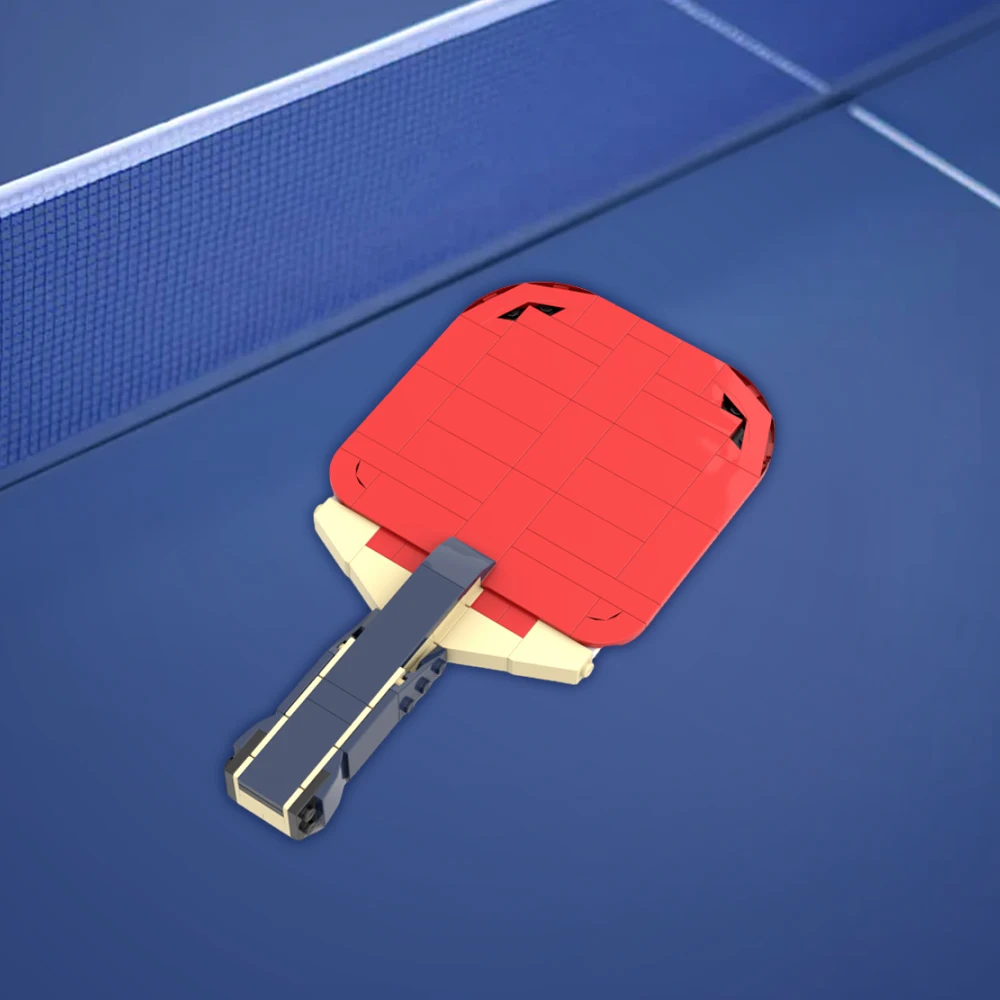 Gobrick MOC красная ракетка для пинг-понга кирпичи модель китайской профессиональной