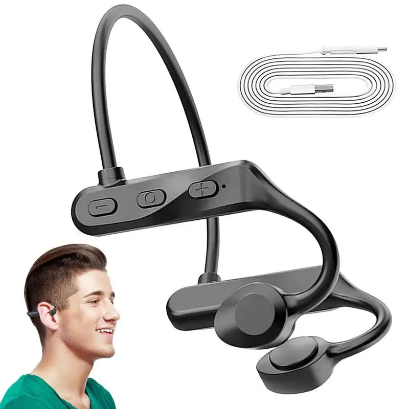 

Open Ear Wireless Headphones Sports Headset Blue Tooth 5.0 Portable Earphones Sweat Resistant For Running Cycling Hiking Driving