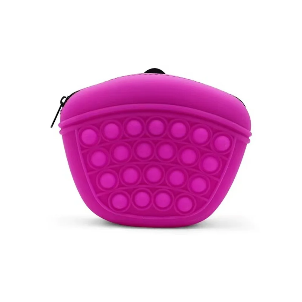 

Pet Soft Portable Silicone Food Grade -40 ° ~ 200 ° Fanny Pack Large Capacity Dog Food Package Feeding Carry-on Bag Snacks