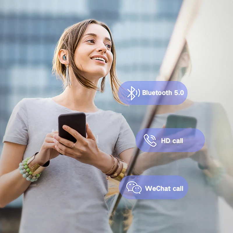 Bluetooth-наушники TWS 5.0 Беспроводные наушники 9D стереонаушники Спортивные
