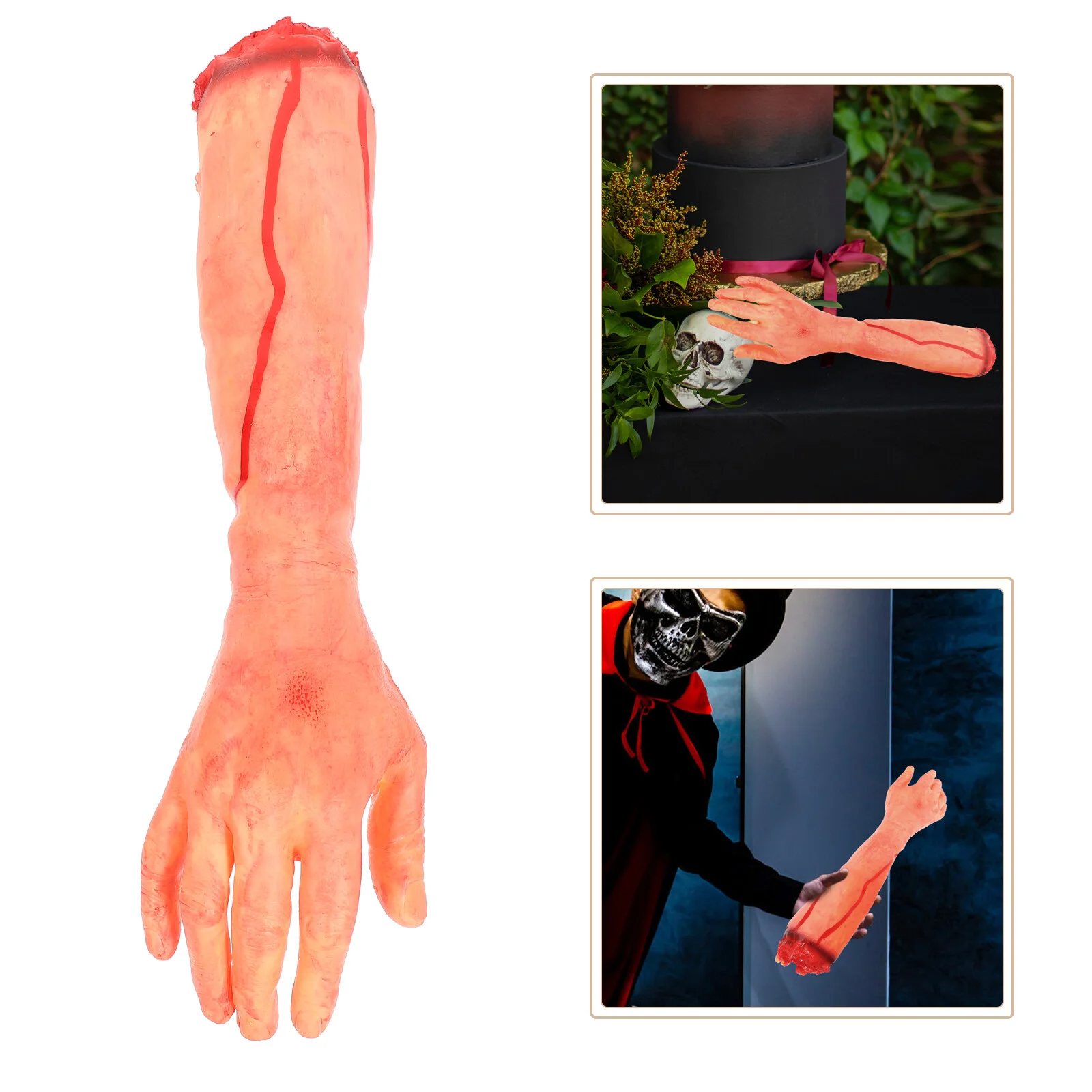 

Simulation Broken Hand Halloween Decorations Scary Accessories Prank Prop Horror Hands Terror Body Heart Parts