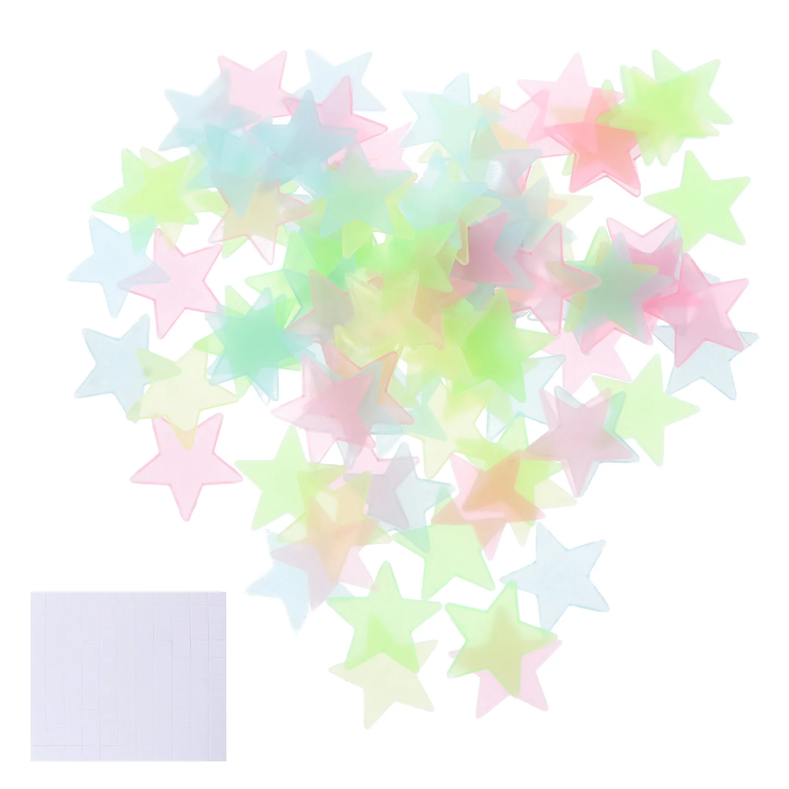 

3 Bags of Glow in the Dark Pentagram Stickers Night Light Star Decals Wall Stickers
