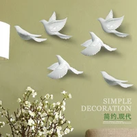 Ceramic bird pigeon wall decoration wall hanging creative wall decoration bedroom living room TV background wall pendant