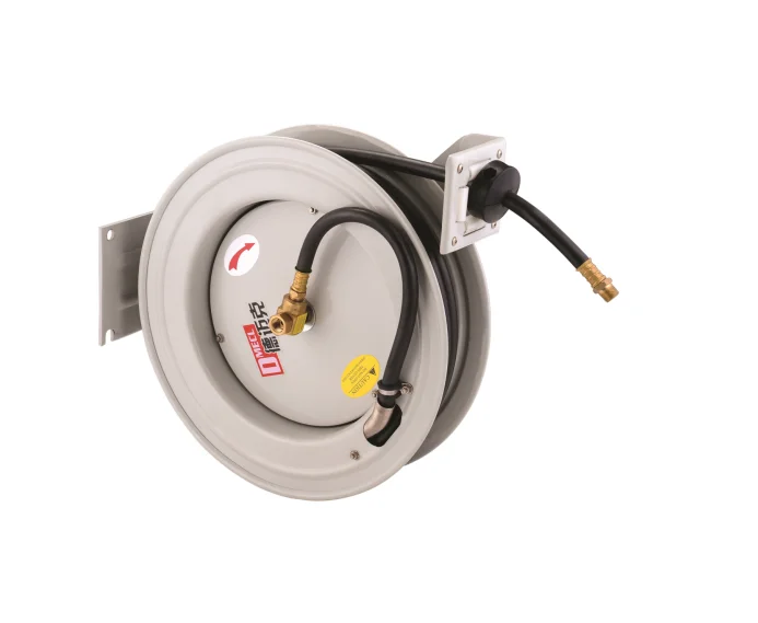 

Hose Reel Automatic Retractable High Pressure Hose Reel For Air/Oil/Water with 1/2'' x50ft