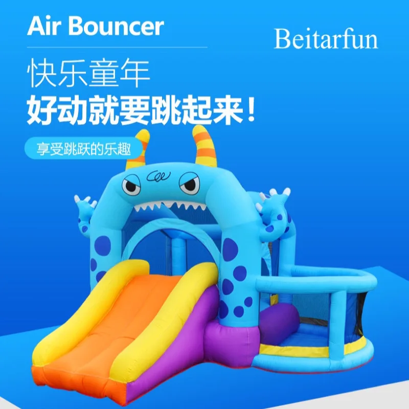 

Beitarfun Home Use Inflatable Bouncer Kids Bouncy Castle nylon trampoline Bounce House squishy Toys Slide toys for children