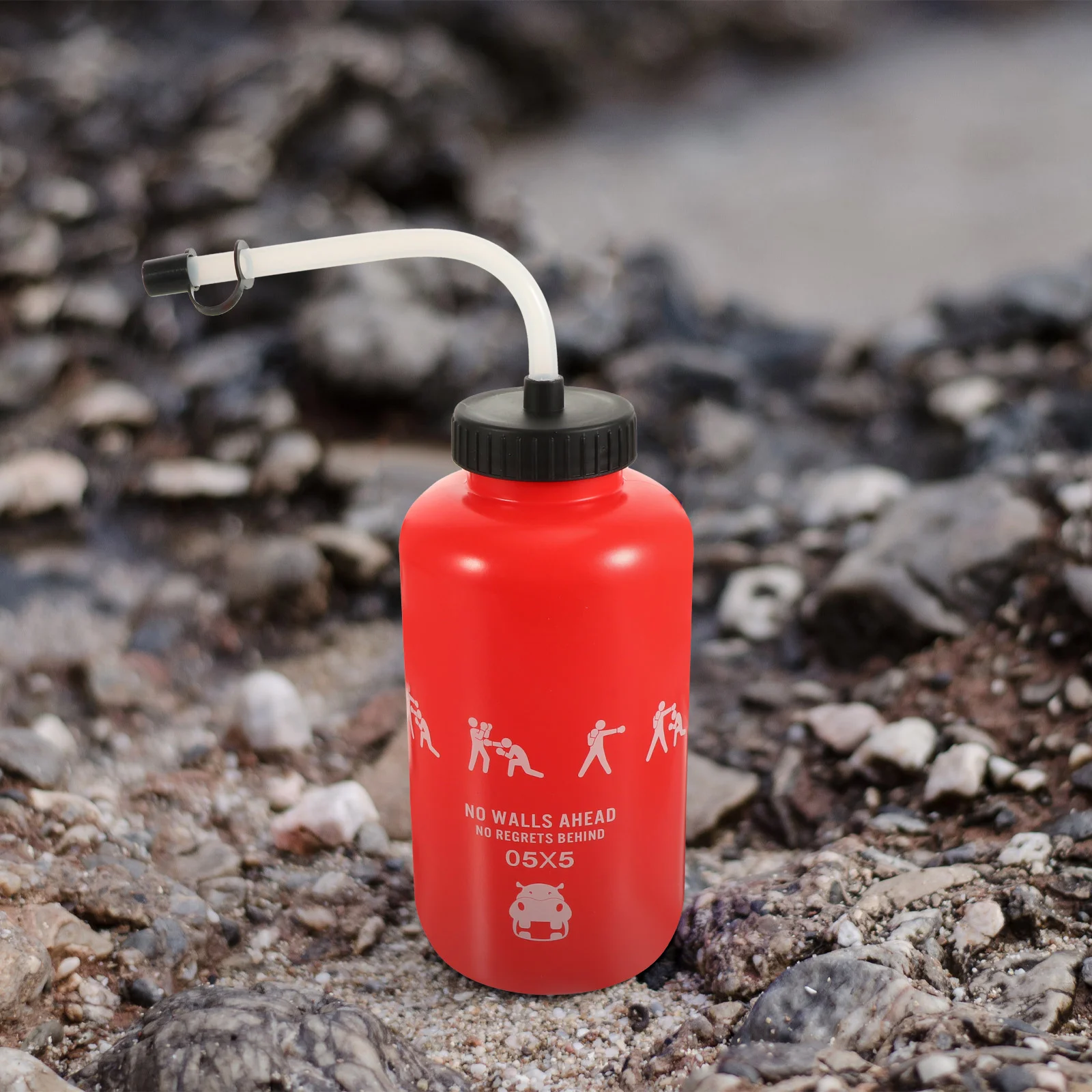 Бутылка для воды с длинной соломой пластиковая бутылка вратаря боксерская 1 литр