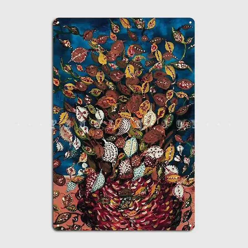 Le Bouquet De Feuilles Seraphine Луи любимые художники коллекция металлическая табличка постер