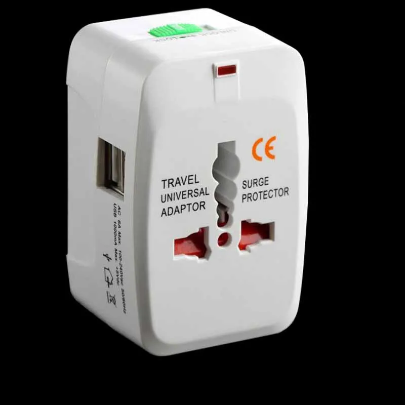

3* Travel Plug Adapter All In One Converter Charger Worldwide Universal US UK AU EU Electrical USB Power Plug Adapter
