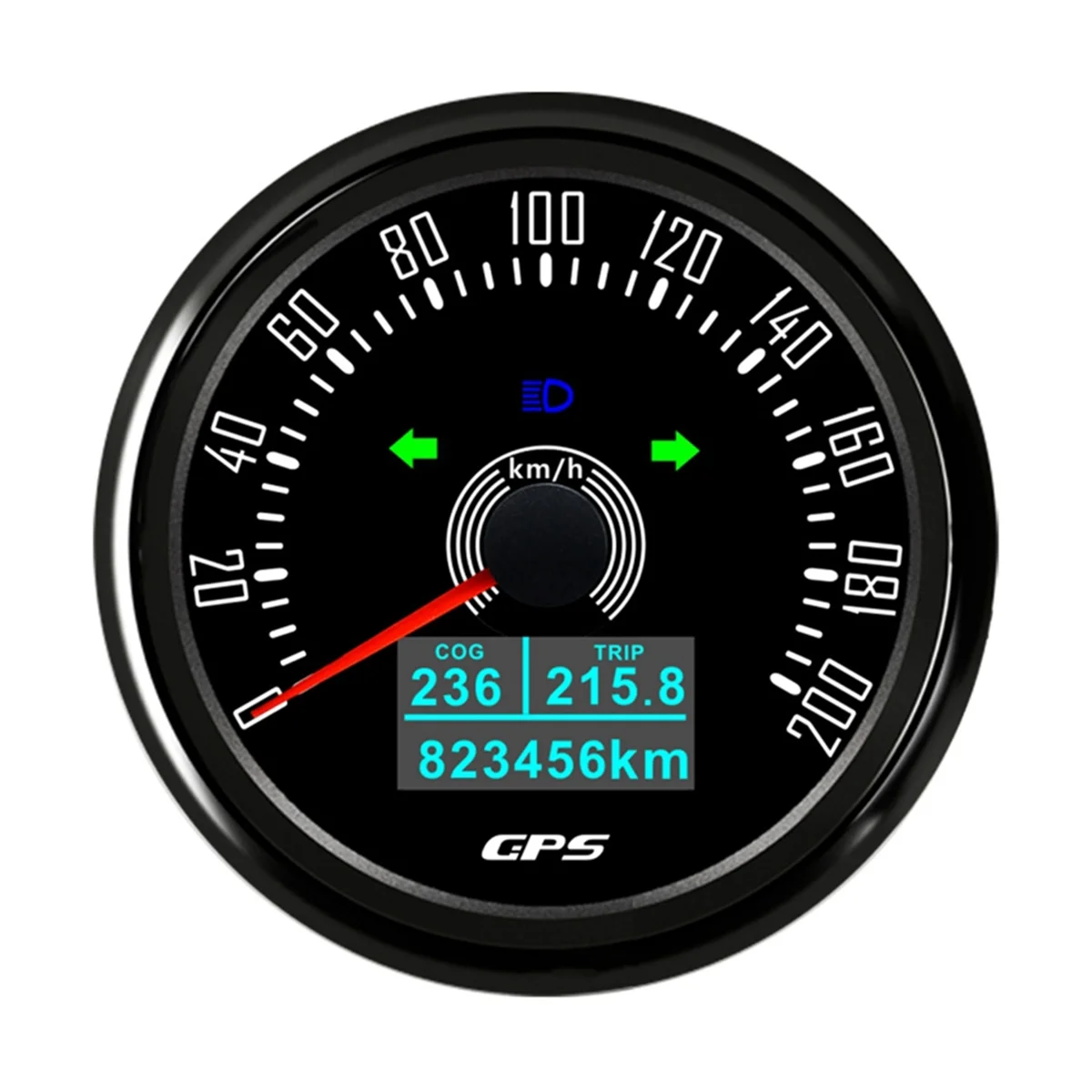 85 мм GPS-спидометр с GPS-антенной 7 цветов подсветка цифровой светодиодный одометр