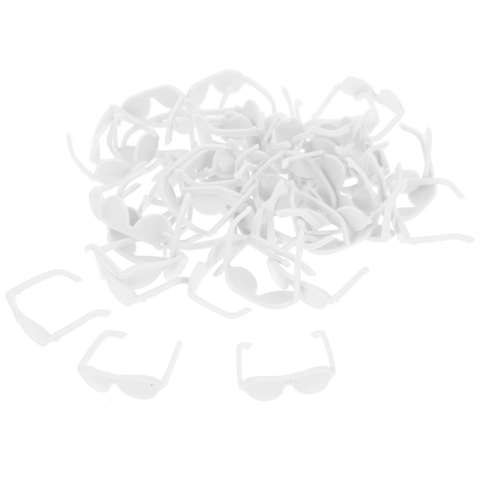 

50pcs House Plastic Glasses Props Mini Glasses Mini Eyewear Models