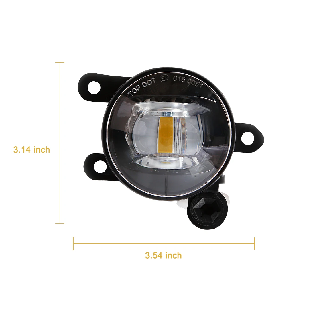 Фото Светодиодные противотуманные фары для Ford Bronco Sport 2021 2022 Ranger Raptor 2022 2023 2024 ESCAPE 2023 2024 Желто-белые дневные ходовые огни №5