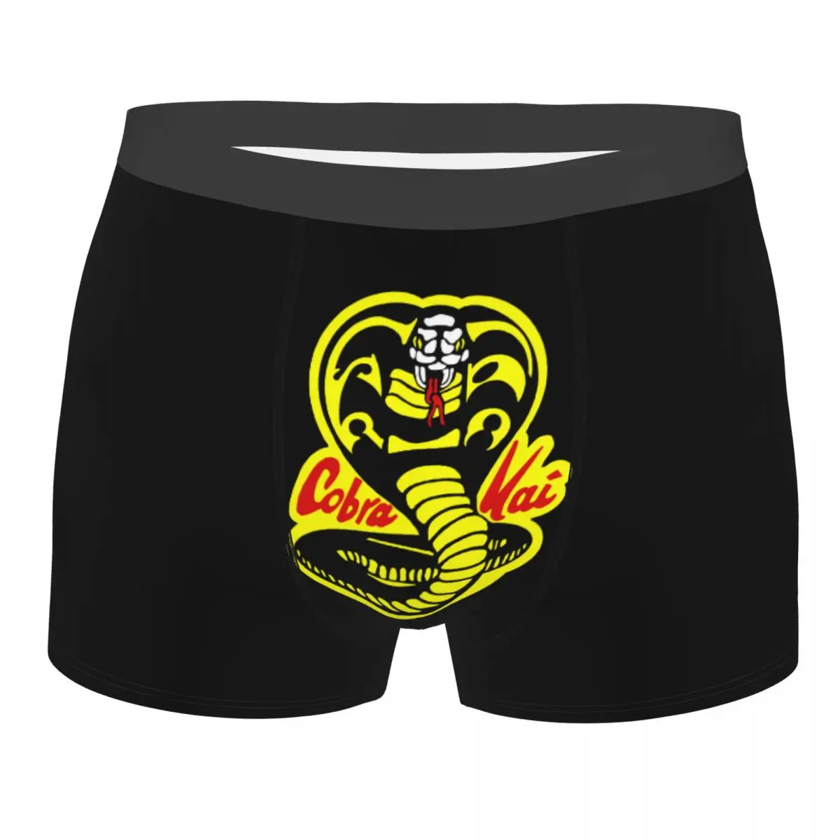 

Boxer Cobra Kai The Karate Kid Shorts Panties Men Underwear Snake Karate Dojo Anime Breathable Underpants for Male Plus Size