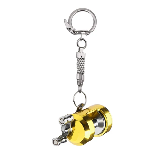 Creative Miniature Trolling Reel Drum Wheel Shape Key Chain Fishing Wheel  Pendant Angler Gift Hotsale - AliExpress