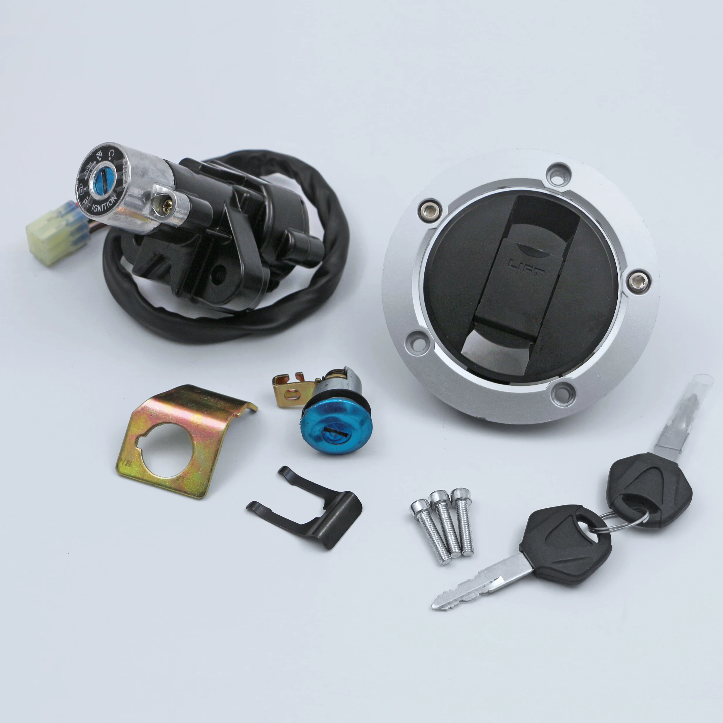 

Подходит для GSXR 600 750 1000 2004 - 2015 Крышка для зажигания мотоцикла топливного бака бензобака комплект замков для сиденья K6 K9 K11 GSXR600 GSX-R 750 2011