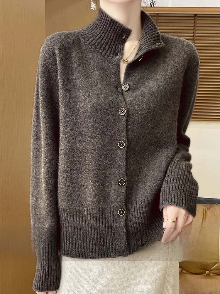 Женский вязаный кардиган из ангоры новинка осени и зимы 00 корейский свитер с