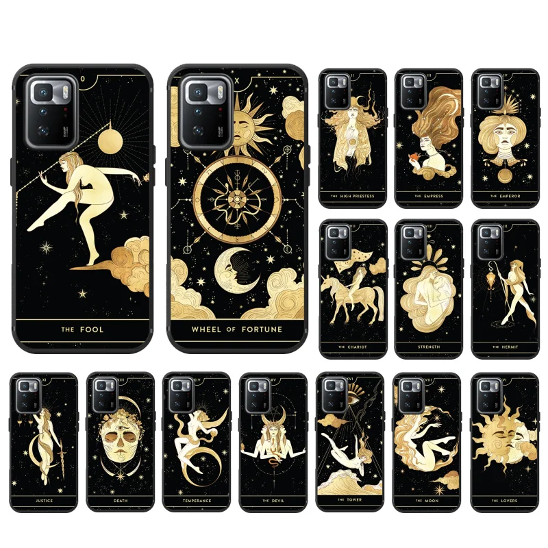 

Phone Case For Xiaomi Redmi Note 12 Pro 11S 11 10 Pro 9Pro Note9 10S Redmi 10 9C Divine Feminine Tarot Case