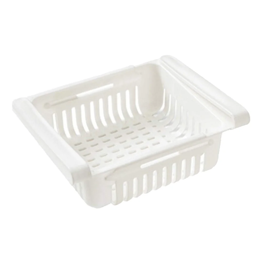 

Refrigerator Storage Organizer Fridge Bins Drawer Retractable Freezer Box Shelf Out Basket Bin Fruit Partition Drawers Fresh