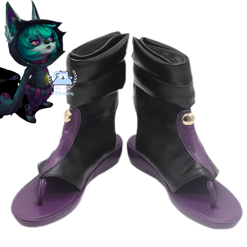 Игра LOL The Gloomist Vex обувь для косплея маленькая жарка Хэллоуина Рождества взрослых