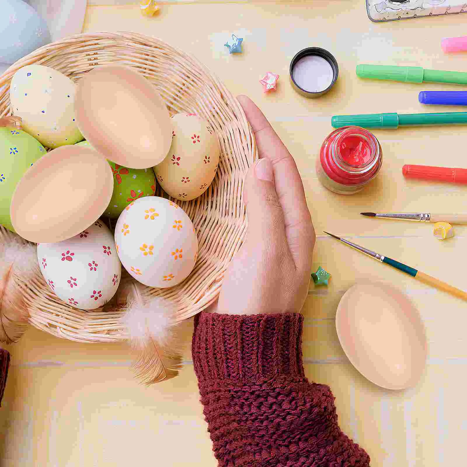 20 шт. куриное яйцо имитация пластиковых яиц искусственный обеденный стол ребенок