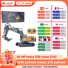 1/20 RC Car 2.4G Remote Control Excavator Construction Engineering Vehicle With 680 Degree Rotation Model Toys for Boys Kid Gift