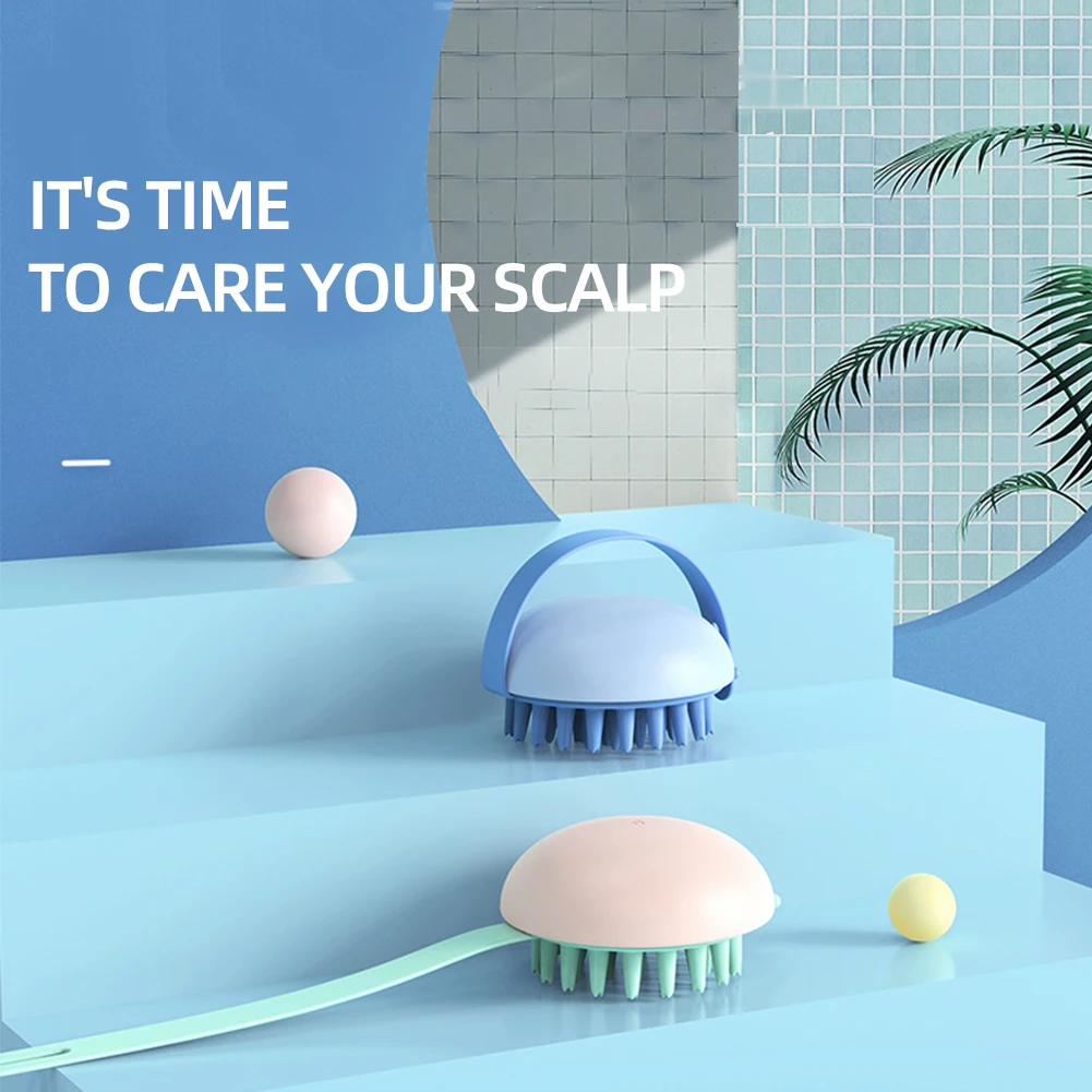 

1Pcs Silicone Scalp Massage Brush Handheld Shampoo Brush Hair Washing Comb Body Shower Brush Home Bathroom Cleaning Brush