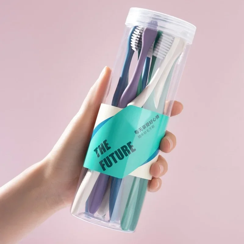 

10 шт., зубная щётка с мягкой щетиной и бамбуковым углем