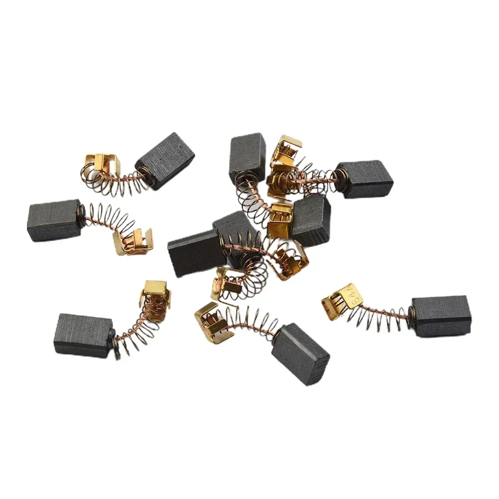 

10 шт., угольные щетки 5x8x12 мм для электродвигателей CB85 CB57 CB64 191627-8