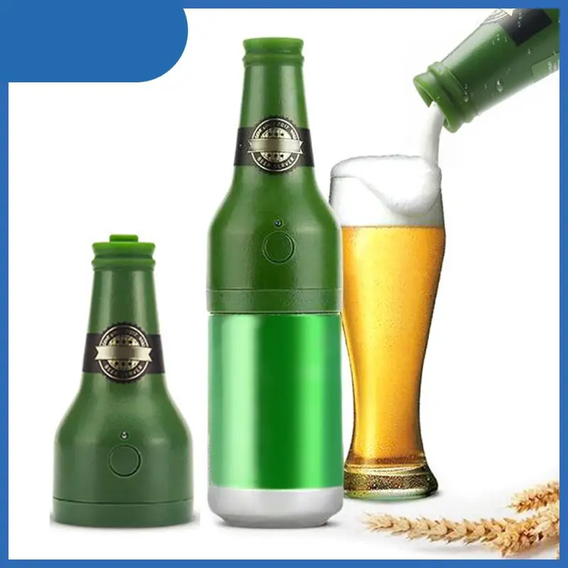 

Best Selling Bottle Shaped Bubbler Canned Creative Kitchen Gadget Bar Carnival Party Delicious Bubble Cold Beer Cans
