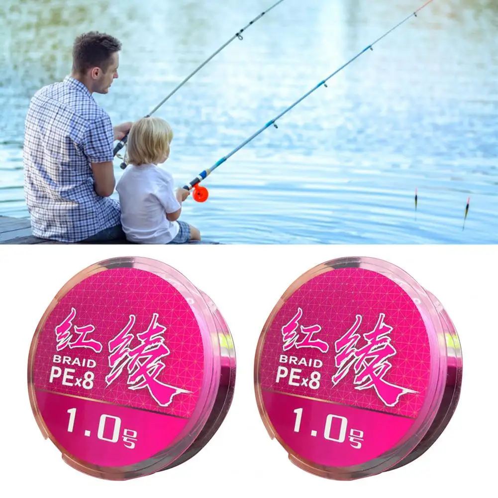 

1 Roll 100m Lure Line Fast Water Entry Strong Pull Tightly Woven Angling PE Pink 8 Braided Fishing Line Outdoor Fishing