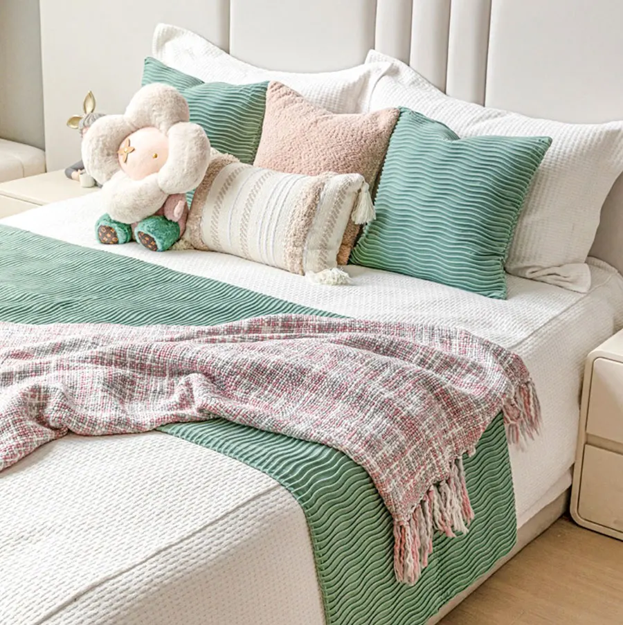 Модная милая розовая мятно-зеленая бежевая квадратная прямоугольная