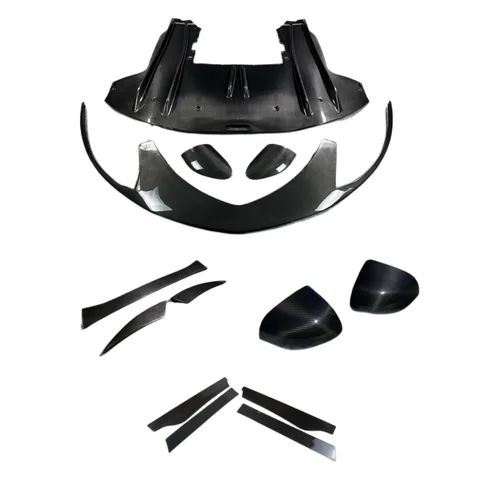 Высокое качество Novitec Style Dry Carbon Fiber Body Kit для Mclaren GT, передняя губа, боковая юбка, диффузор, спойлер, зеркало, вентиляционное отверстие