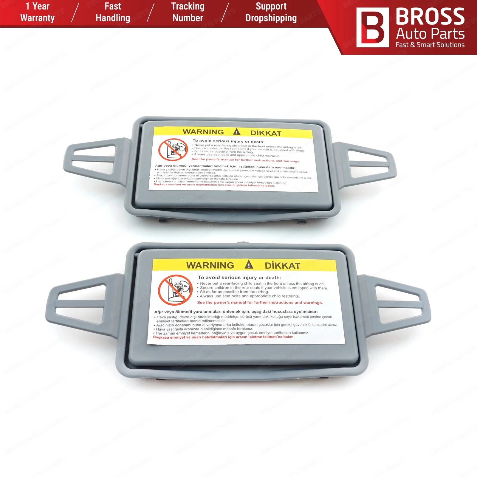 Bross BDP182 2 шт. солнцезащитный козырек Макияж косметическое зеркало Покрытие серый