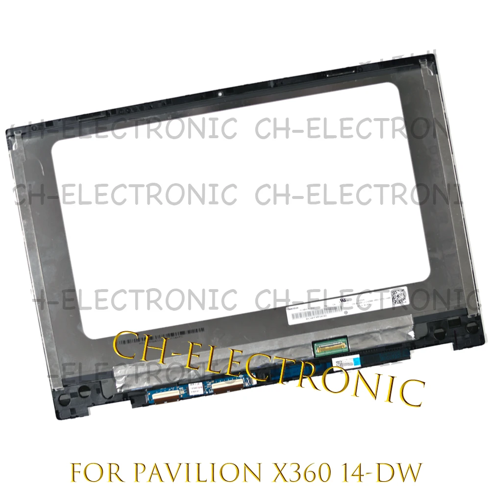 

14" FHD For HP Pavilion x360 14-DW 14 DW 14M-DW LCD Screen Display Panel Touch Assembly With Bezel Laptop Replacement L96515-001