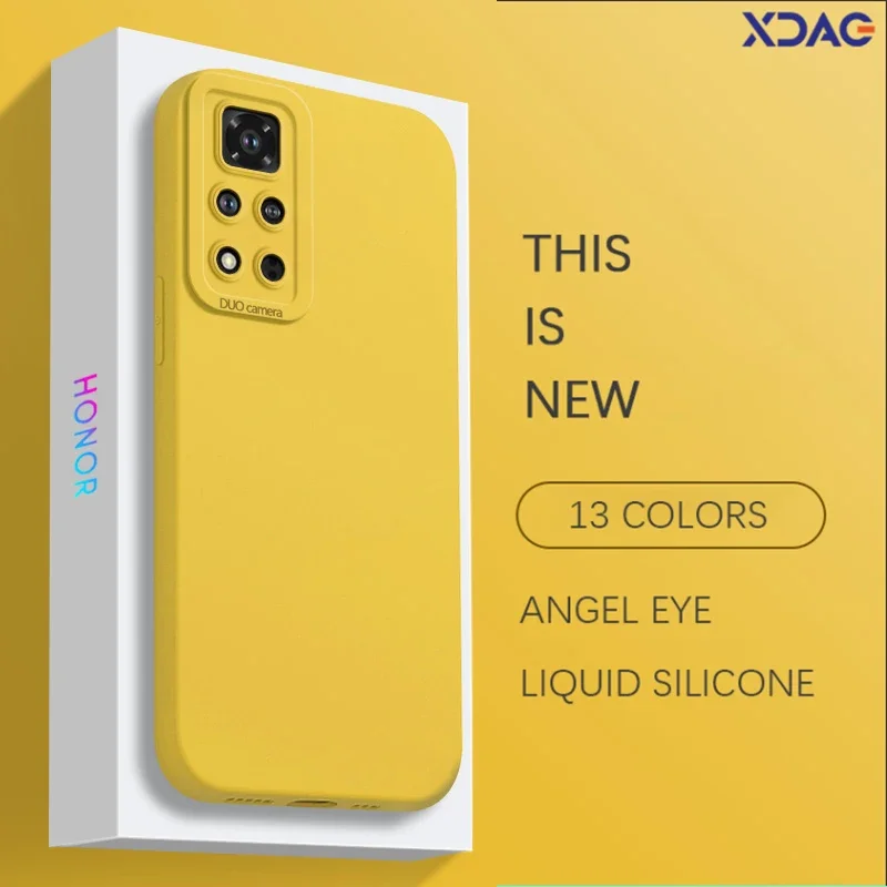 Внутренняя флокировка чехол для Honor View 40 View40 V40 Lite V40Lite 5G мягкий жидкий силикон