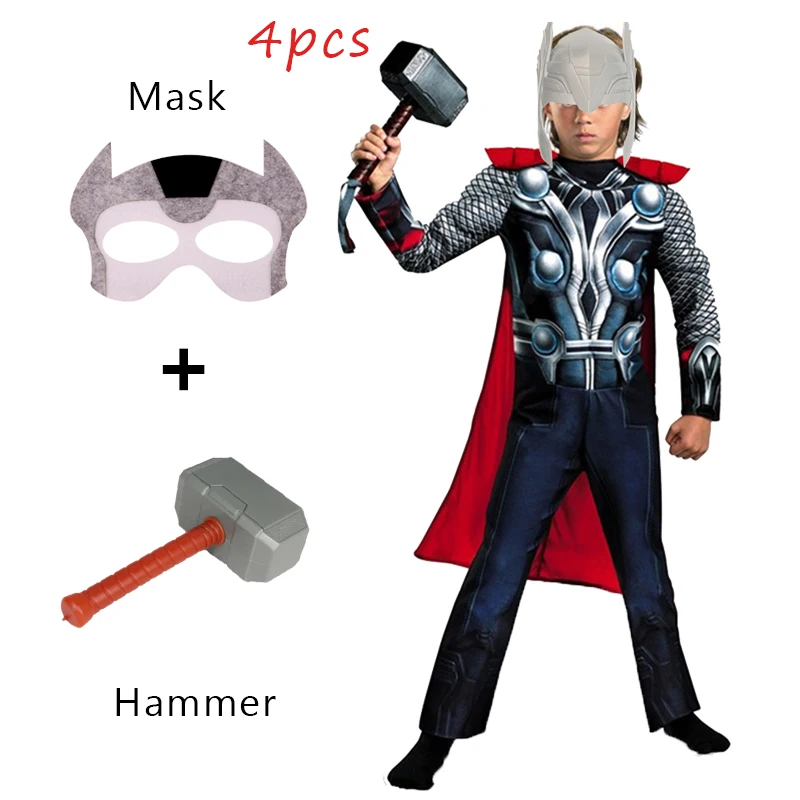 

Детский фильм Тор любовь и громовой Молот фотореквизит комбинезон супергероя Рождественская вечеринка платье