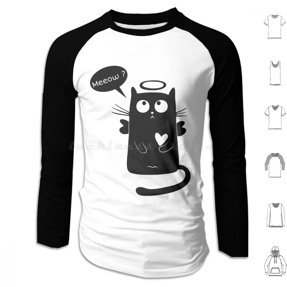 Милые футболки с рисунком кота (идеи для подарков) толстовки длинным рукавом