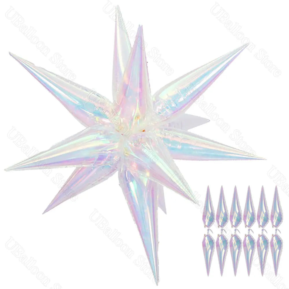 

Радужные фольгированные шары звезды 27 дюймов