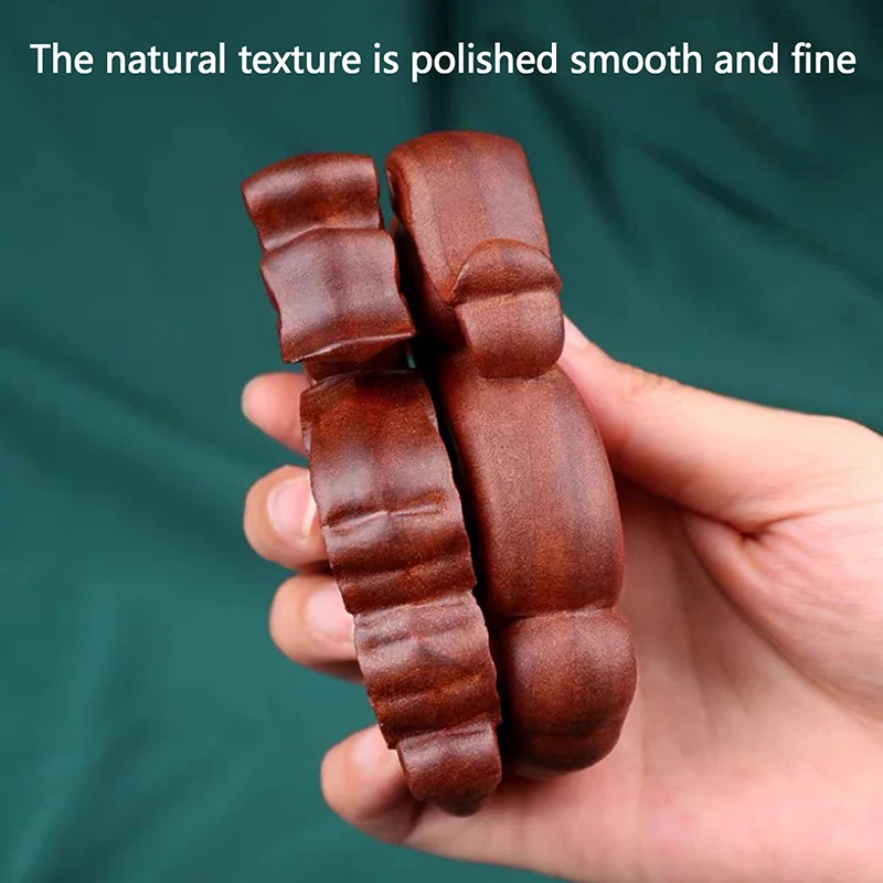 Портативная расческа с широкими зубьями из красного сандалового дерева