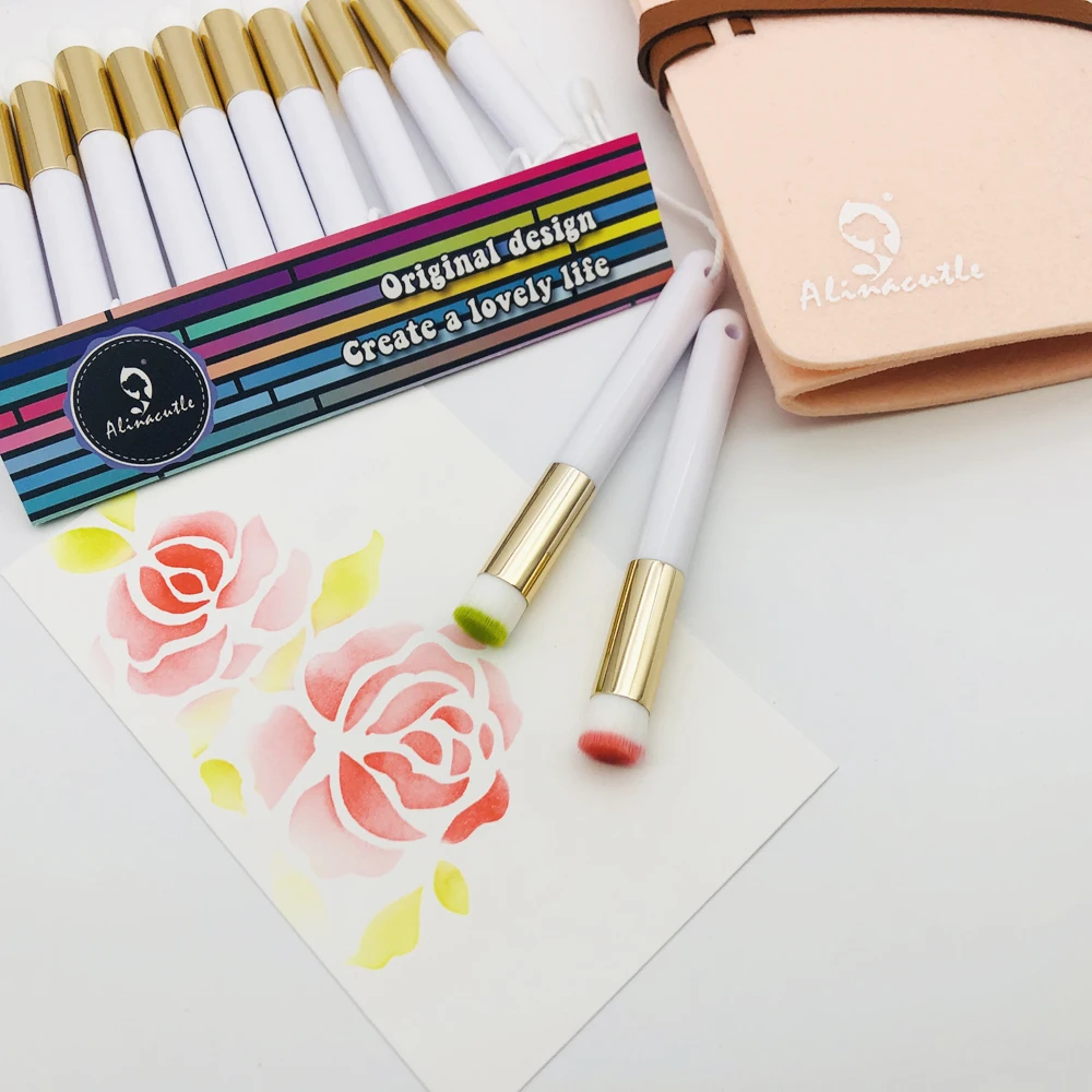 10 шт. миниатюрные инструменты для растушевки Кисть макияжа кисть рисования