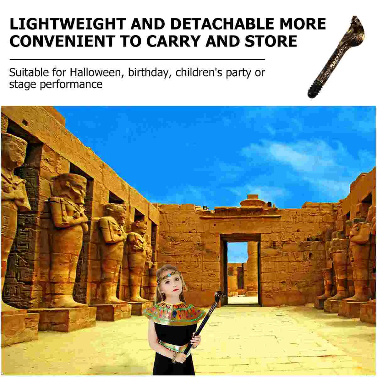 Скипетр реквизит для макияжа египетский фараон вечерние украшения трость