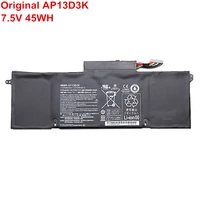 7 5v 45wh genuine original laptop battery ap13d3k 1icp56080 2 for acer aspire s3 392 s3 392g s3 1icp66078 2 notebook lithium