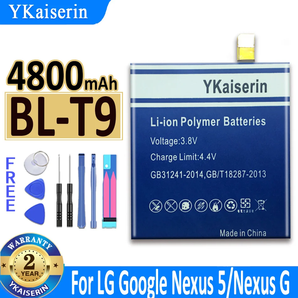 

Аккумулятор ykaisсеребрин на 4800 мАч для LG Google Nexus 5 D820 D821 Nexus5 аккумулятор BLT9 BL T9 Bateria