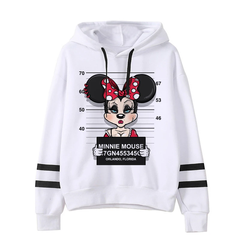 

Женская толстовка с капюшоном и принтом «Микки и Минни Маус»