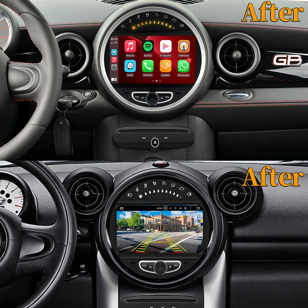 2 Din Andriod 13 авто для BMW MINI 2006-2013 автомобильный радиоприемник 8-дюймовый экран
