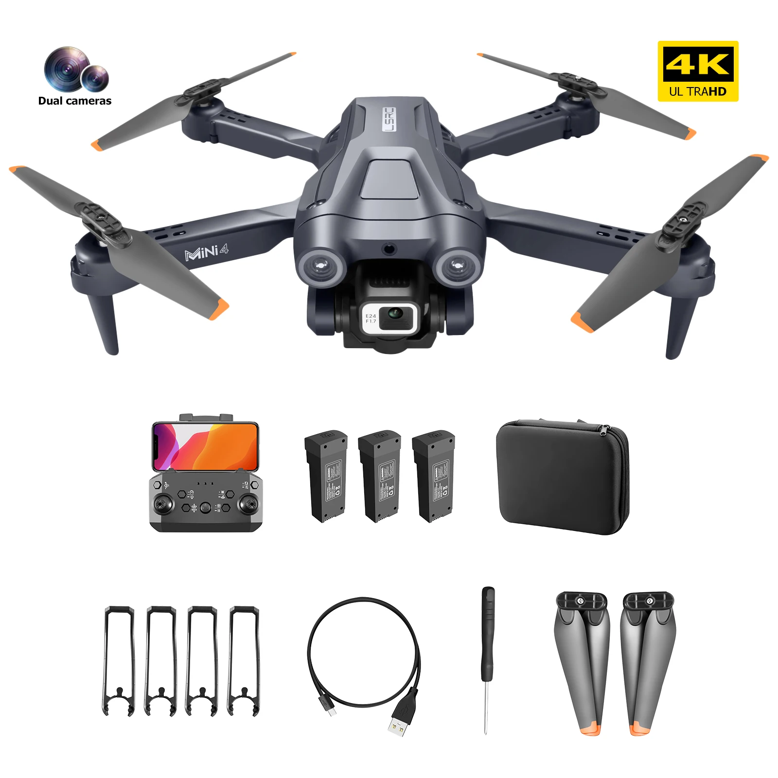 

480P HD камера FPV дроны 3D флип 2,4 ГГц 4CH Дрон с дистанционным управлением трехсторонний обход препятствий складной Квадрокоптер светодиодный светодиодной подсветкой