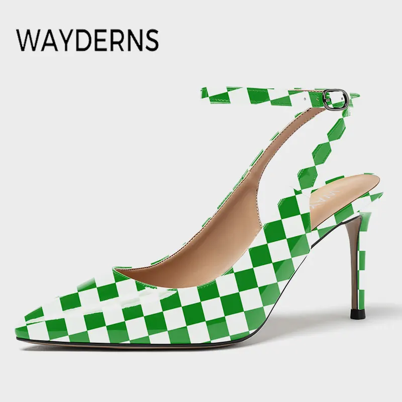 

WAYDERNS New Arrival Women Sandals Ankle Trap Summer Shoes For Women Fashion Vacation Thin High Heels Ladies Footwear Size 35-43
