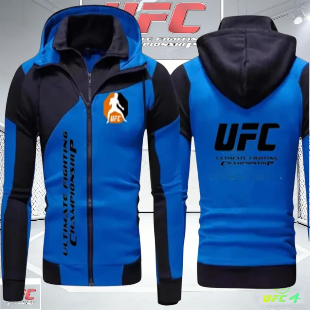 Фото Мужская и женская спортивная одежда UFC Fighting Spring and Autumn UFC Racing Nova Sudader 2026, куртки на молнии. Доступно в мульти №3