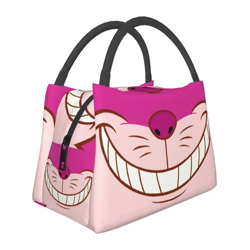 

Cheshires Cat Thermal Insulated Lunch Bags Kawaii Resuable Lunch Container for Outdoor Camping Travel Storage Meal Food Box